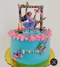 Isabella Encanto Party Ideas Cake, Isabella Encanto Cake Ideas, Pastel Isabela Madrigal, Encanto Cakes Ideas, Isabela Cake Encanto, Encanto Cake Ideas Disney, Encanto Isabella Birthday Cake, Pastel De Isabela Madrigal, Pastel Isabella Encanto