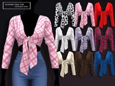 several different types of bow ties on mannequin's torsos, all in various colors