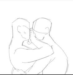 a drawing of two people hugging each other with the caption that reads, how to draw