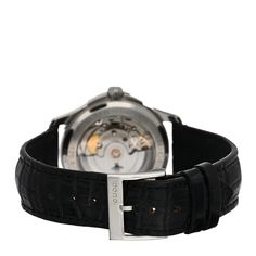 This is an authentic GUCCI Stainless Steel Alligator 38mm G-Timeless Charm Automatic Watch Black. This watch is crafted of stainless steel and features a black dial, charm hour markers, black alligator strap, sapphire crystal, and an automatic movement. Black Alligator, Black Watch, Automatic Watch, Sapphire Crystal, Alligator, A Black, Markers, Sapphire, Gucci