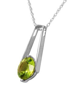 ITEM INFORMATION Made in USA Product Type Necklace Condition New Gender Women's Total Carat Weight 1.48ctw (approx.) Clasp Type Spring Ring Clasp MATERIAL INFORMATION Material Type(s) 14k Material Color(s) colors available in mutliple options PRIMARY GEMSTONE INFO Gemstone Lime Peridot / 1 pcs Composition Natural Total Carat Weight Approx. 1.48ct Shape and Cut Round Modified Brilliant Cut Measurements 7.00mm Color Grade Golden Green Setting Type Prong Lime Green Peridot Jewelry For May Birthstone, Lime Green Peridot Jewelry With Center Stone, Lime Green Peridot Necklace For May Birthstone, Gold Peridot Jewelry With Polished Finish, Peridot Gemstone Pendant Necklace, Golden Green, Different Shades Of Green, Pendant With Chain, Contemporary Pendant