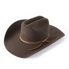 Classic Brown Hat Bands For Riding, Classic Brown Felt Hat With High Crown, Classic Brown High Crown Felt Hat, Classic High Crown Hat Bands For Ranch, Leather Felt Hat With Flat Crown For Rodeo, Leather Flat Crown Felt Hat For Rodeo, Winter Rodeo High Crown Hat Bands, Classic Hat With Adjustable Leather Sweatband, Western Hat With Leather Sweatband And Flat Crown