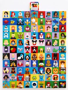 an image of a colorful quilt made with legos