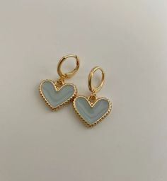 Cute Earrings Aesthetic, Button Bag, Flower Hoop Earrings, Earrings Dangle Simple, Heart Hoop Earrings, Hoop Earrings Gold, Earrings Hoop, Fancy Jewellery