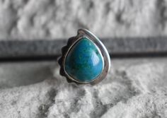 *natural chrysocolla ring handmade design ring all ring sizes available >>stone name=natural chrysocolla >>stone size=15mm length                             14mm width 925 silver ring handmade ring (you will get exact item that you see in the photo) the images are not edited all images are genuine. if u any question for item please feel free and contact me.  we are very happy to help you. important note------ #we shipped your item 1-3 business days #item delivery time-2-3 weeks. thank you. Luxury Chrysocolla Turquoise Ring, Luxury Blue Turquoise Chrysocolla Ring, Luxury Green Chrysocolla Rings, Luxury Silver Chrysocolla Rings, Chrysocolla Ring, 925 Silver Ring, Silver Rings Handmade, Handmade Design, Stone Names