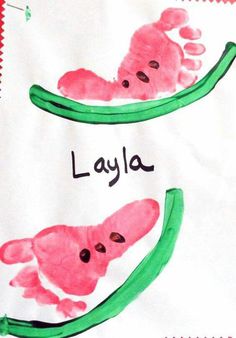 a drawing of two peas and the words layla written in black ink on a piece of paper