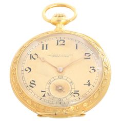 Vacheron Constantin, Gold Enamel, Beautiful Watches, Matte Gold, Vintage Watches, On Display, Pocket Watch, Vines, Yellow Gold