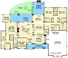 Sitting Nook, House Plans One Story, Plumbing Drawing, Electrical Plan, Country Style House Plans, Ranch Home, Family House Plans, Ranch House Plans