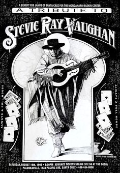 the poster for steve ray vaugh's show in las vegas, california on oct 29