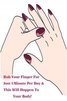 Rub Your Finger For Just 1-minute Per Day And This Will Happen To Your Body #Health #Fitness #Musely #Tip Hand Massages, Reflexology Chart, Sick Remedies, Home Health Remedies, Health And Fitness Articles, Good Health Tips, Natural Health Remedies