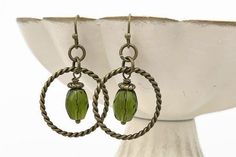 Excited to share the latest addition to my #etsy shop: Olive green twisted hoop earrings, green beaded dangle earrings, rustic moss green earrings, boho chic, green jewelry, casual earrings https://etsy.me/3merlme #green #circle #bronze #no #unisexadults #glass #earwir Earthy Earrings, Hoop Earrings Handmade, Casual Earrings, Green Jewelry, Boho Green, Beaded Hoop Earrings, Beaded Hoops, Green Earrings, Beaded Dangle Earrings