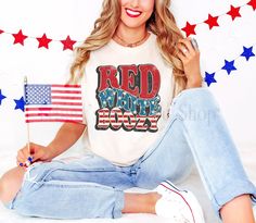 4th of July Shirt, Independence Day Shirt, Fourth of July Womens Shirt, Red White Boozy Shirt, Womens 4th of July Tshirt, Womens Shirt,        Get into the patriotic spirit with our women's 4th of July shirt that proudly declares "Red, White, and Boozy." Perfect for Independence Day festivities, this shirt combines a love for America with a touch of fun and celebration, making it an ideal choice for those who want to show off their festive and spirited side this holiday season. -STYLE-  **These Patriotic Lips, Fourth Of July Shirts, Patriotic Shirt, 4th Of July Shirt, Usa Patriotic, Usa Shirt, Patriotic Shirts, Baby One Piece, Casual Fits