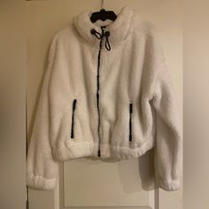 Beautiful Jacket! Perfect For The Winter! Calvin Klein White Winter Outerwear, White Sherpa Jacket, Teddy Jacket, Calvin Klein Women, Sherpa Jacket, Womens Calvin Klein, The Winter, Black Silver, Calvin Klein