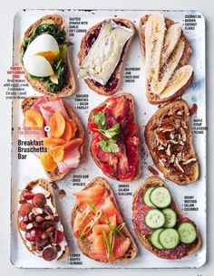 a magazine with different types of sandwiches on it