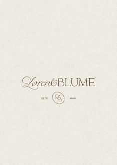 the logo for lorne and blume, which is also used as an appliance