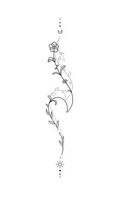 a line drawing of a flower on a white background