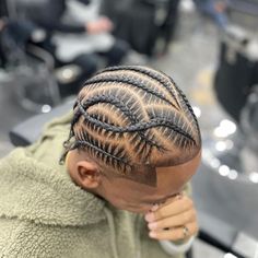 Mens Hairstyles Designs, Men’s Braids Hairstyles With Taper, Male Braiding Hairstyles, Male Stitch Braids Hairstyles, Fulani Braids On Men, 6 Braids Hairstyles Black Men, Male Braid Styles Full Head, Men Two Braids, Men’s Braids Hairstyles With Fade