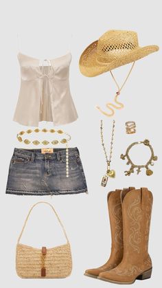 Zach Bryan Concert Outfit, Stampede Outfit, Zach Bryan Concert, Cute Concert Outfits, Cowgirl Style Outfits, Hallowen Costume, Country Style Outfits, Looks Country, Nashville Outfits