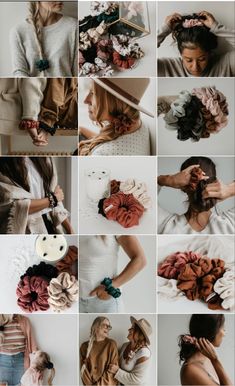 Scrunchie Content Ideas, Instagram Branding Design, Penteado Cabelo Curto