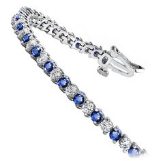 Illusion Design, Bracelet White Gold, Sapphire Bracelet, Brilliant Diamond, Tennis Bracelet, Prong Setting, Tennis, Sapphire, Diamonds