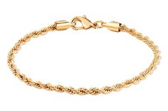 PRICES MAY VARY. Look like a Celebrity, our gold plated roppe bracelet is the perfect accessory to wear everyday for any occasion. Get complimented from everyone wearing this high polish gold plated rope bracelet. ✦GIFT IT!✦ This Gold Plated Bracelet is the perfect gift for Christmas, Valentines Day, Mother Day, Birth Day, Anniversary or any other occasion that will let your special someone be very Happy and feel important. This great gold plated rope bracelet comes in sizes 7, 7.5 or 8 Inches O Classic Gold Bracelets With Rope Chain, Adjustable Gold Rope Chain Bracelet, Everyday Gold Rope Chain Bracelet, Elegant Gold Bracelet With Rope Chain, Gold Rope Chain Bracelet As A Gift, Gold Rope Chain Bracelet Gift, Classic Gold Rope Chain Bracelet For Gift, Classic Gold Rope Chain Bracelet As Gift, Gold Rope Chain Bracelet For Everyday