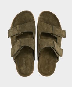 Todd Snyder Nomad Double Strap Sandal in Olive Summers In Italy, Slow Morning, Square Shoes, Latest African Men Fashion, Double Strap Sandals, Todd Snyder, Bootie Sandals, Dinner With Friends, Sneaker Dress Shoes