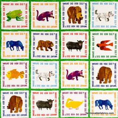 an animal themed postage stamp with animals on it's sides and words written in different languages