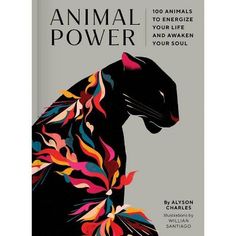 the book cover for animal power, with an image of a black dog's head