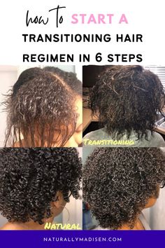 Braid Out Transitioning Hair, Best Products For Transitioning Hair, Transition To Natural Hair Tips, Transition Natural Hairstyles, Transitioning From Relaxed To Natural Hair, Short Transitioning Hairstyles For Black Women, Transition Relaxed To Natural Hair, Transitioning Natural Hair, How To Go Natural From Relaxed Hair