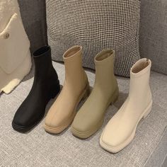 Sneaker Heads, Square Toe Shoes, Boots Chunky, Essential Items, Biker Boots, Toe Shoes