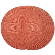 FunWheat Round Braided Placemats Set of 6 Easy Clean Place mats for Dining Tables Woven Heat Resistant Table Mats 15 inch(Orange) Material: Made by 100% high quality eco polyester material. Diameter 15", proper size for a plate or a bowl. Hand-made, durable and eco friendly. Usage: These heat and stain resistant placemats are also non-slip and anti-wrinkle, help protect your table. Using these pompon placemats to decorate your dinning table and add more joy to your life. Easy Care: Washable. Easy clean , wipe clean with a damp cloth. Hand wash in cold soap water and air dry. Package: 6pcs placemats are rolled up in one paper box, they can be flat after being pressed for some time. Consider carefully before ordering if you mind this packing. Occasions: Use FunWheat round placemats for kitch Round Washable Placemats, Macrame Placemat Red, Thanksgiving Woven Placemat, Braided Placemats, Round Woven Placemats Table Setting, Round Braided Placemat, Lace Placemats, Fall Orange, Round Placemats