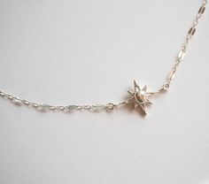 This modern stacking necklace is made with Large sterling silver chain adorned with one Sterling Silver North Star Charm .➵ Perfect to wear alone or for layering with more necklaces.➵ The necklace length is ajustable thanks to 5 cm extender chain.➵ Matching North Star Bracelet: https://www.etsy.com/fr/listing/640237772/cadeau-noel-bracelet-etoile-polaire?ref=shop_home_active_1➵ Matching Polaris Star Necklace: https://www.etsy.com/fr/listing/640235626/cadeau-noel-collier-argent-925-etoile?ref=sho Sterling Silver Star-shaped Jewelry With Adjustable Chain, Sterling Silver Star Jewelry With Adjustable Chain, Silver Star-shaped Dainty Jewelry, Silver Star-shaped Jewelry With Adjustable Chain, Silver Celestial Charm Necklaces For Everyday, Silver Celestial Charm Necklace For Everyday, Sterling Silver Star Jewelry With Delicate Chain, Sterling Silver Necklace With Delicate Star Chain, Silver Celestial Charm Necklace With Adjustable Chain