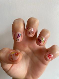 Nail Art Stickers - Gah! – Lisa Says Gah Natural Nail Shapes, Nail Stickers Designs, Food Nails, Natural Nail Designs, Miami Nails, Nude Nail Designs, Minimalist Nail Art, Nail Care Routine, Lisa Says Gah