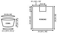 a drawing of a toilet and sink with the measurements for each one in front of it