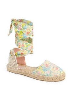 (eBay) LOVESHACKFANCY X MANEBI VALENCIANA ESPADRILLE FLAT SZ 6.5, RETAIL $165 Espadrille Sandals For Spring Vacation, Spring Beach Straw Espadrilles, Spring Beach Espadrilles With Straw Material, Spring Beach Espadrilles Made Of Straw, Straw Flat Sandals For Spring, Spring Beach Espadrilles With Woven Sole, Spring Vacation Espadrille Sandals, Spring Vacation Flats With Removable Insole, Trendy Spring Espadrilles