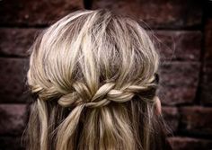 Cute Hair Styles Braided Hairstyle Videos, Cool Easy Hairstyles, Hairstyle Videos, Braided Hairstyle, Two Braids, Crown Braid, School Hairstyles