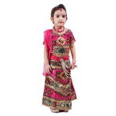 This Kids Baby Girls Ethnic wear Handmade Traditional Indian outfit embroidered pink Lehenga Choli Charming Skirt Top dresswill surely add charm to your Kids beauty.  SALES PACKAGE     - 1 Lehenga, 1 Choli, 1 Dupatta IDEAL FOR          -   Girl & baby Girl FABRIC                 -      100% Cotton OTHER DETAILS - This Product Is Good For Your Baby Skin Best Quality And Quick Dispatch Delivery time ranges between 8 - 18 working days, we provide a Express Shipping Also 3-5 working days with Extra Rajasthani Lehenga Choli, Girls Ethnic Wear, Pink Lehenga Choli, Kids Lehenga Choli, Rajasthani Dress, Cotton Lehenga, Kids Lehenga, Pink Lehenga, Ethnic Dress