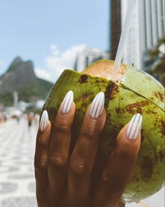 Half French Nail Design, Simple One Finger Nail Design, Funky French Tip Nails Almond, Summer Nails 2023 Black Women, Nail Art Minimalist Trends, Crystal Gel Nails, Vacation Gel Nails, Unique Almond Nails, Minimalist Nails Almond