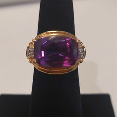 Mesmerizing Dark Purple Feaux Amethyst Fashion Ring. This Is A Very Realistic Gorgeous Ring! Wear To Many Occasions! Get Lots Of Compliments Wearing This Dazzler! Size 5 I'm Doing A Bundle Deal On All Marked: Fashion Ring Listings. Bundle 2 For $15, 3 For $20! 4 For $25, Etc. Bundle And I'll Send You The Offer! Clean, Smoke-Free Home! Fast Shipping! Fair Offers Accepted! May Use Recycled Or Reused Boxes, Mailers, And Packing Materials.Are You Brand New To Poshmark? If So, Please Sign Up Today An Formal Purple Amethyst Ring With Gemstone Accents, Classic Purple Jewelry With Gemstone Accents, Classic Purple Jewelry For Formal Occasions, Adjustable Oval Purple Amethyst Ring, Adjustable Amethyst Ring For Formal Occasions, Elegant Adjustable Amethyst Ring, Formal Purple Jewelry With Gemstone Accents, Adjustable Purple Amethyst Gemstone Ring, Mafia Princess