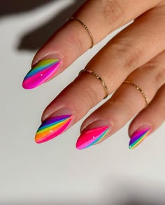 Huge shout out to @tessa.lyn.nails for inspiring me to use stamping plates for nail art again. Did my own version of a look she did… | Instagram Pandora Nails, Pride Nails Designs, Pride Nails, Rainbow Nails Design, Art Deco Nails, Fashion 2024, Stamping Plates, Cute Nail Designs, Dope Nails