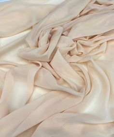 Beige Chiffon Fabric By The Yard, Beige Neutral Sheer Chiffon Fabric for Chuppah, Drapes, Bridal Dress, Wedding Table Runner, Decor. Draping Fabric. Chiffon is a light, see-through fabric that flows nicely. Machine washable, chiffon fabric has a beautiful flowing drape and a soft touch. Thin and lightweight, insert a lining as it is sheer. It's often used for apparel, fashion, dance wear, scarves, costumes, wedding and baby shower decor, maxi dresses, gowns, backdrops, wedding table runners and Tan Chiffon Fabric, Chiffon Fabric Texture, Fabrics Aesthetic, Light Beige Aesthetic, Textile Moodboard, Chiffon Maxi Dress Summer, Fabrics Texture, Chiffon Texture, Theatre History