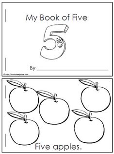 the number five and five apples worksheet