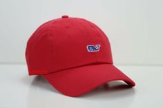 vineyard vines martha's vineyard GOLF/BASEBALL CAP  with Whale Logo, vineyard vines embroidery & Adjustable Strap  "This classic golf / baseball cap is crafted from cotton and finished with vineyard vines signature whale embroidery." PARADE RED with Embroidered Whale LOGO & "vineyard vines" Mark Adjustable  slider buckle at the back BRAND NEW WITH TAGS SIZE  (MEN & Women ADULT) ONE SIZE with Adjustable Strap with Metal Buckle Detail Description For Men & Women Adult Embroidered Whale Logo On Fro Curved Brim Baseball Cap For Golf During Baseball Season, Casual Golf Visor Baseball Cap, Casual Baseball Cap For Golf, Casual Baseball Cap With Curved Visor For Golf, Casual Dad Hat With Curved Brim For Golf, Casual Golf Baseball Cap With Curved Bill, Casual Golf Baseball Cap With Curved Brim, Casual Baseball Cap With Curved Brim For Golf, Casual Baseball Cap With Embroidered Logo For Golf