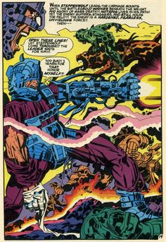 an image of a comic book page with the title in it's center and two men