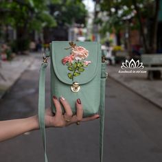 Hello! Welcome to my store! Wish you have a satisfying purchase！ When you have to think of a beautiful, meaningful, impressive gift for your lover, mother or friends then this will be the perfect choice for you! Crossbody canvas Phone Bag -The bags are handcrafted in each stage, with a unique and novel ribbon embroidery pattern that attracts all eyes. -The bags are made of canvas fabric, if you want to change to another fabric please message us *We have 15 canvas colors, if you like another colo Rectangular Summer Phone Bag Gift, Green Phone Bag As Gift, Handmade Green Bag For Gift, Casual Bags For Mother's Day Gifts, Casual Mother's Day Gift Bags, Summer Gift Pouch With Removable Pouch, Canvas Shoulder Bag With Removable Pouch Gift, Portable Pouch Shoulder Bag As Gift, Rectangular Pouch With Cell Phone Pocket As Gift