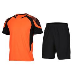 Soccer Uniforms Men Jogging Sports Sportswear Training Fitness Exercise Gym Soccer Sets Shirt Shorts XLF016 XL 2 Piece Short Set, Workout Crop Top, Cycling Workout, Yoga Set, Men In Uniform, Stay In Shape, Shoulder Workout, Short Sleeve Cropped Top