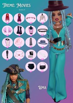 the doll has many different outfits and accessories