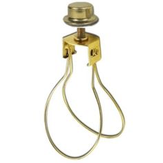 a brass plated light fixture with two wires attached to it