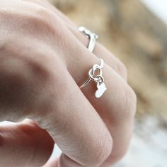 Love knot ring with heart charm recycled sterling silver | Etsy Minimalist Sterling Silver Stackable Rings With Heart Charm, Dainty Sterling Silver Stackable Rings With Heart Charm, Dainty Sterling Silver Heart Charm Ring, Dainty Sterling Silver Ring With Heart Charm, Everyday Silver Heart Ring In Sterling Silver, Everyday Sterling Silver Heart Ring In Silver, Everyday Silver Sterling Heart Ring, Dainty Sterling Silver Heart Ring Stamped 925, Sterling Silver Rings With Heart Charm