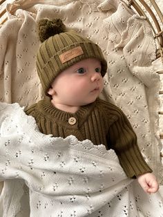 Ribbed Beanie-Olive Milestone Pictures, Itzy Ritzy, Toddler Romper, Toddler Hat, Knitted Romper, Brand Collection, Knitted Blankets, Winter Knits, Baby Sleep